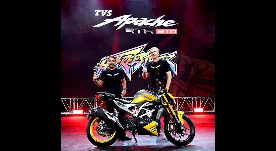 TVS Motor Company creates a New Freestyle Performance segment with TVS Apache RTR 310