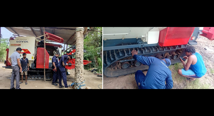 DIMO s LOVOL Harvester Sri Lanka s Only Harvester with a Warranty on Rubber Tracks