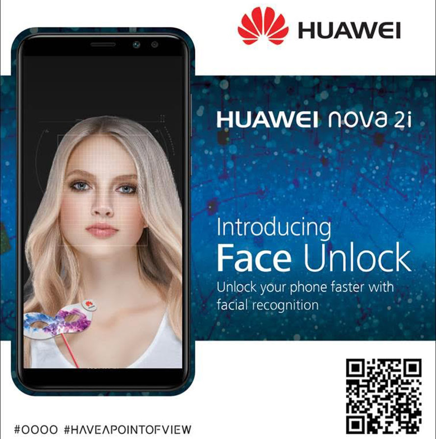Huawei introduces First Ever Facial Recognition feature through nova2i
