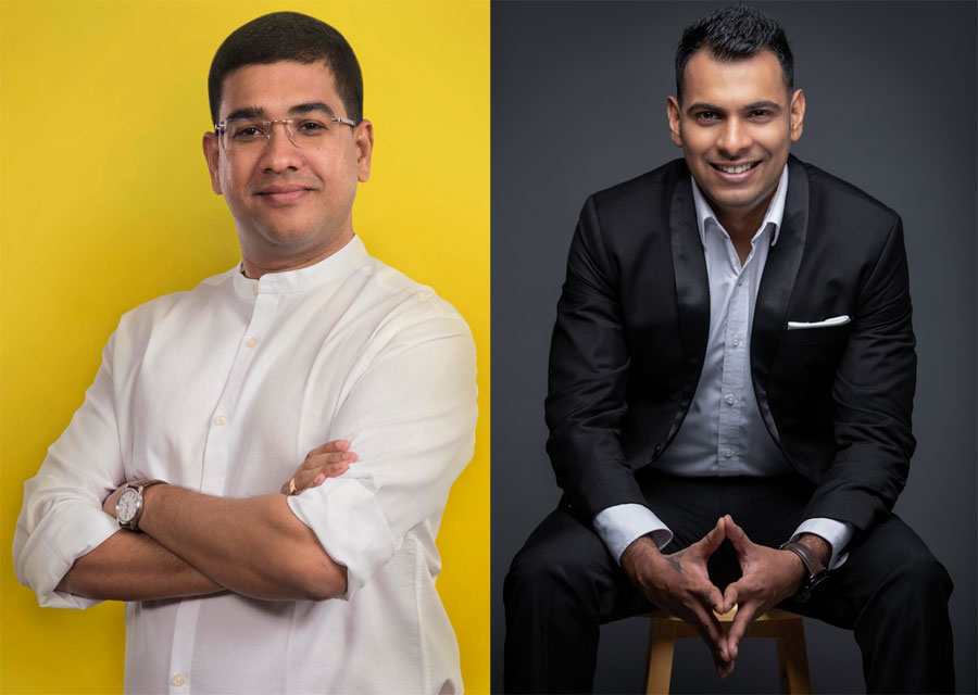 Left to Right Priyam Bose Global Head GTM at Truecaller Enterprise and Wasaam Ismail CEO Loops