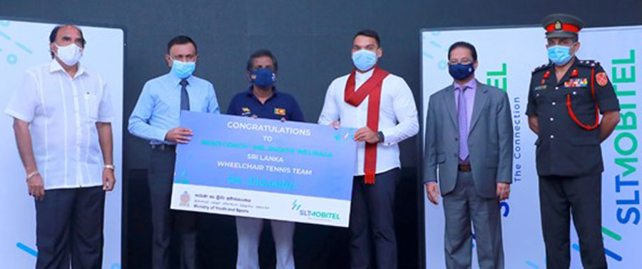 SLT MOBITEL together with Ministry of Youth and Sports felicitates Wheelchair Tennis Team for triumphs at World Cup 2021