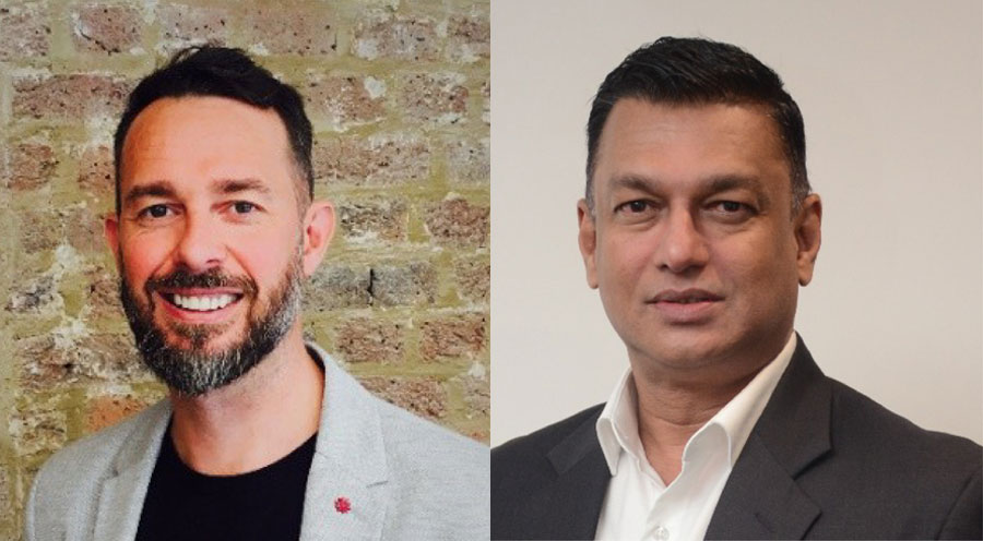 Andy Watts Vice President Asia IFS and Mahesh Wijewardene CEO Singer Sri Lanka PLC