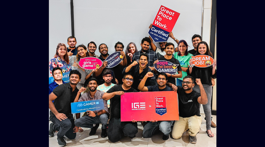 Gamer.LK is Sri Lankas first Esports company to be certified a Great Place to Work