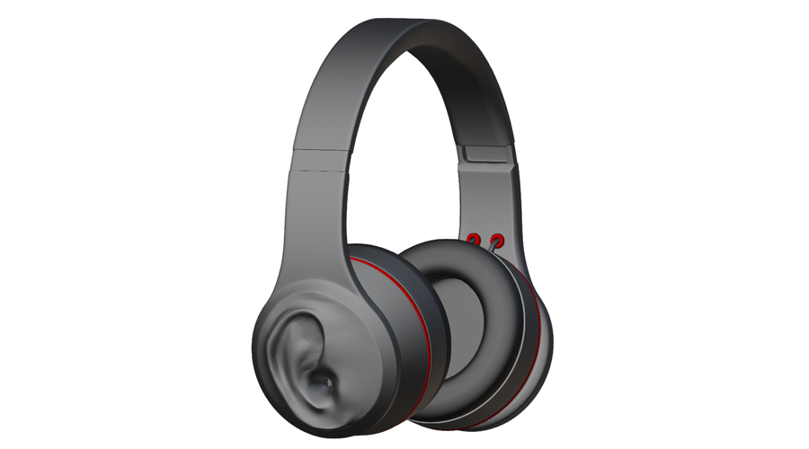Innovative headphones detect sound sources in the wearer s blind spot