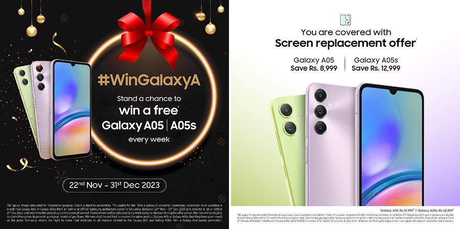 Samsung Sri Lanka Unveils Exclusive Offer for Galaxy A05 Galaxy A05s