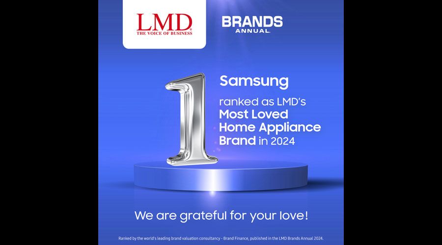 Samsung Sri Lanka Secures Top Honor as Home Electronics Category Winner at LMD Awards