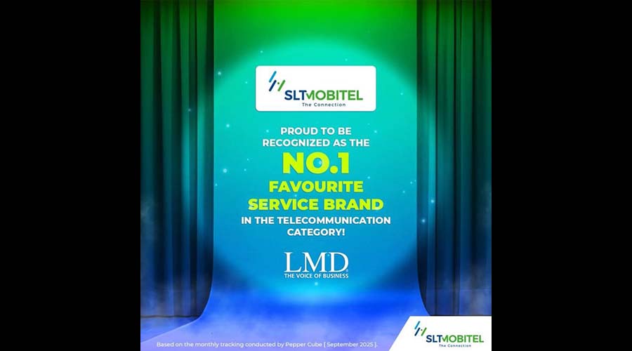 SLT MOBITEL once again recognised as Sri Lankas leading telecommunications brand among Favourite Service Brands