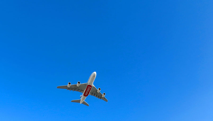Flypast Emirates Dubai 7s