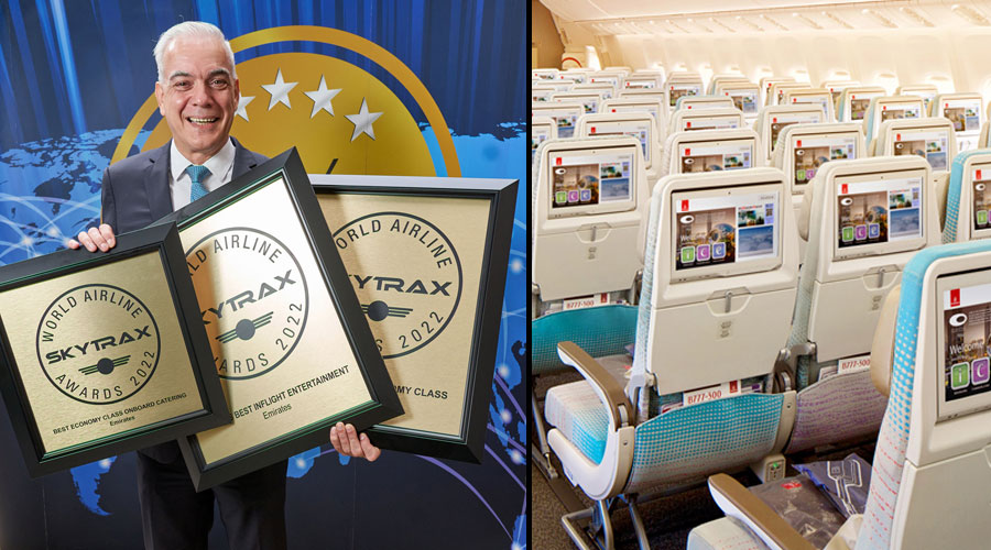 Emirates takes home three honours at the Skytrax World Airline Awards 2022
