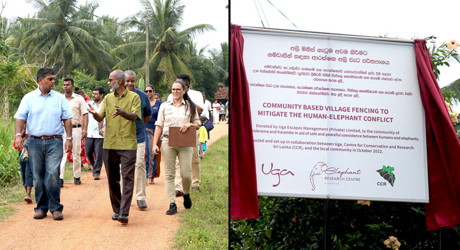 Uga Ulagalla launches its first ever community based fencing project helping mitigate human elephant conflict