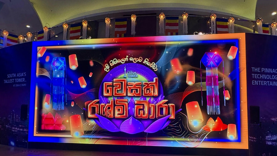Colombo Lotus Tower Together with Bling Productions and Eyeon brings to you South Asias First Immersive and Interactive Vesak Digital Art Experience