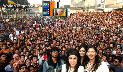 Nokia Lumia 730 captures World&#039;s largest selfie