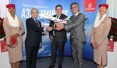 The Emirates A380 Touches Down in Nice