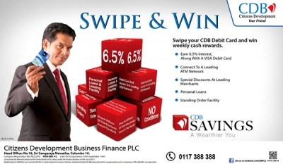 CDB Offers Cash Rewards With “Swipe and Win” Campaign