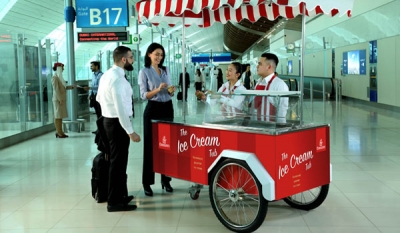 Summer just got cooler with Emirates’ complimentary ice cream service