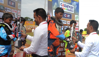 Ritzbury Champ races ahead as first sponsor for kids segment at Walawe Supercross